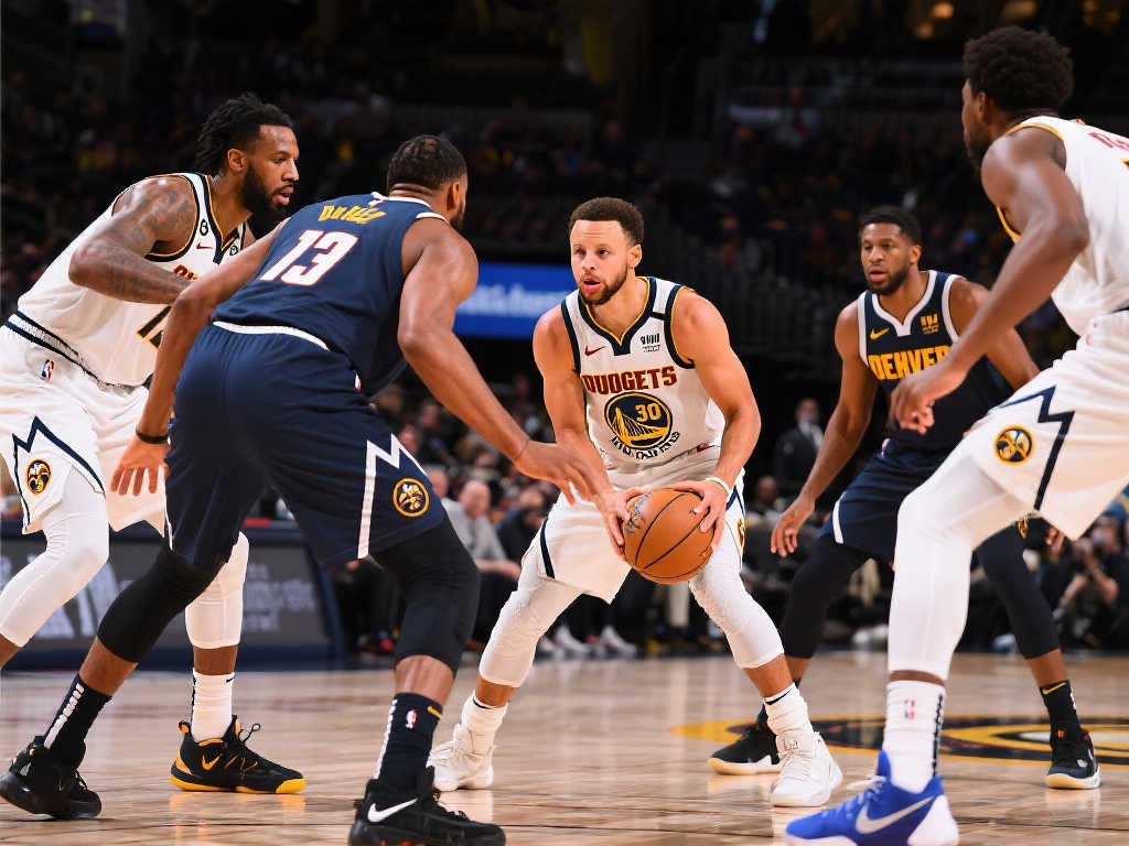 掘金完美阵容碾压库里,冠军防守强势回归! 掘金完美阵容碾压库里,冠军防守强势回归!